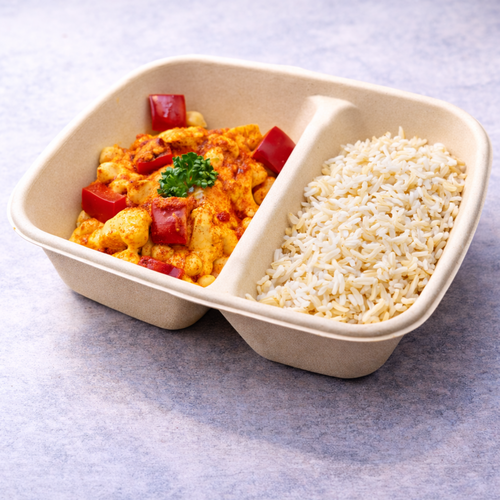 CHICKEN CURRY WITH CHICKPEAS AND BROWN RICE